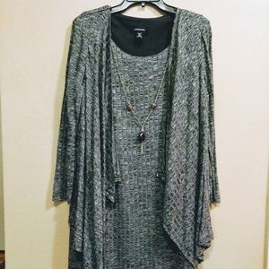 Beautiful dark grey sweaterdress